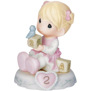 Growing In Grace, Age 2, Blonde Figurine