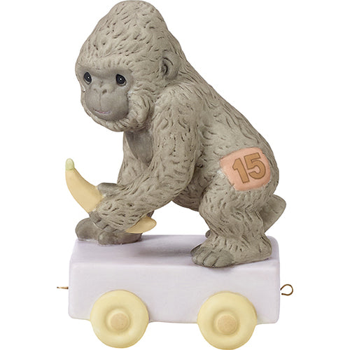 Precious Moments Birthday Train, Age 15, It’s Your Birthday - Go Bananas