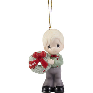 Precious Moments, May Your Christmas Wishes Come True, 2022 Dated Boy Ornament