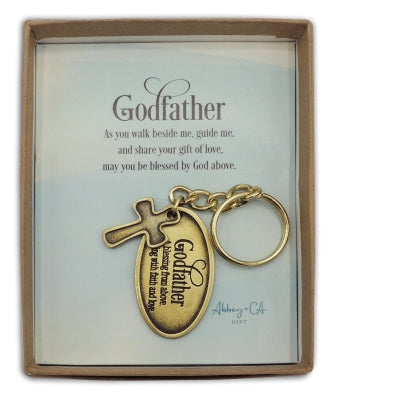 Godfather Key Ring With Cross