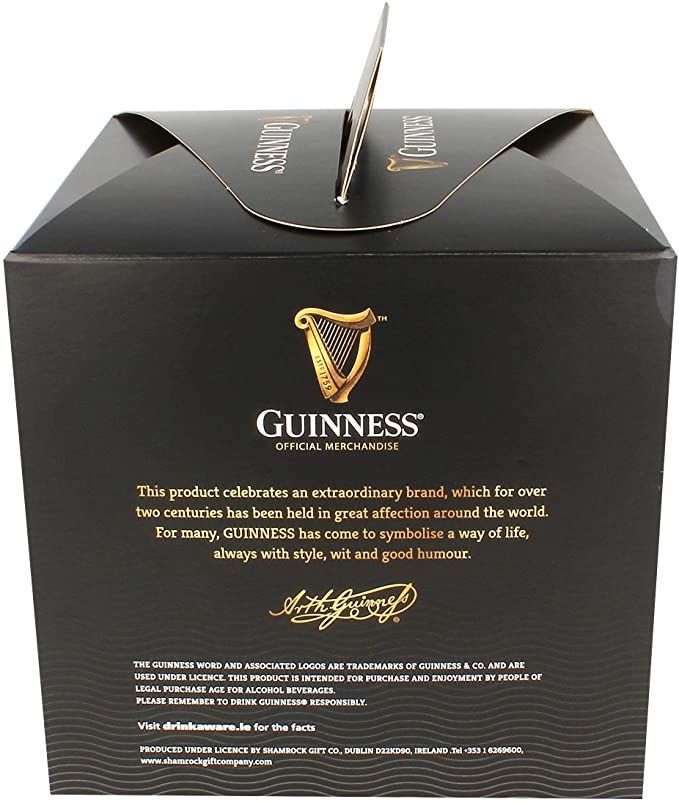 Guinness Set of 4 Pint Glasses With Harp