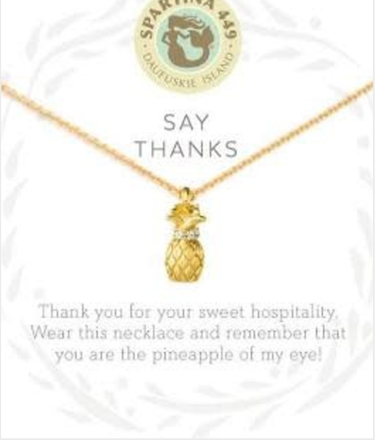 Spartina 449 Sea La Vie Say Thanks Necklace