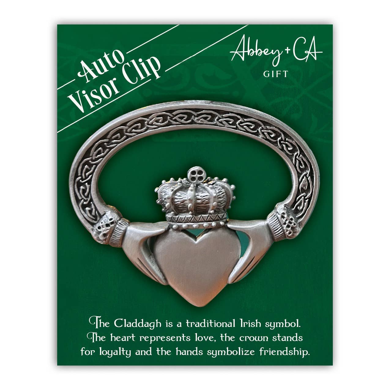 Abbey & CA Gift - Claddagh Visor Clip