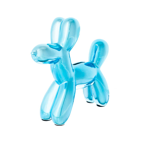 Creative Gifts International Inc. - Balloon Dog Bank, Blue 8.5" X 8.5"
