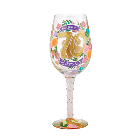 Lolita “70th Birthday” Wine Glass