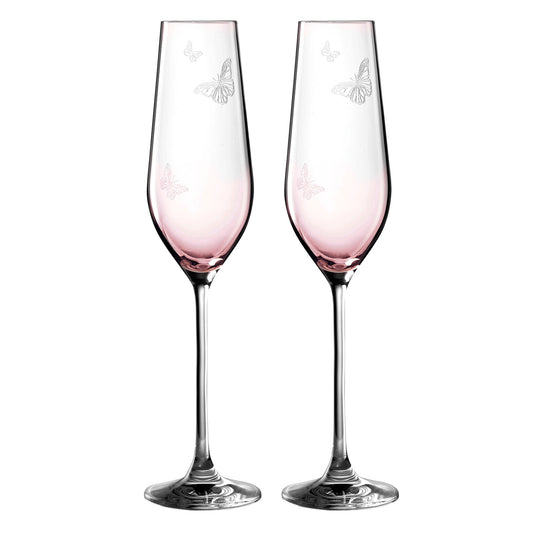 Miranda Kerr For Royal Albert Friendship Pink ChampagneFlutes