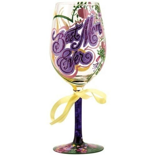 Lolita “Best Mom Ever” 15oz Wine Glass Item #GLS11-5533K