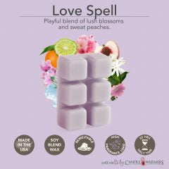Love Spell 2.5oz Soy Blend Wax Melts 7539s
