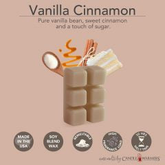 Vanilla Cinnamon 2.5oz Soy Blend Wax Melts 7900s