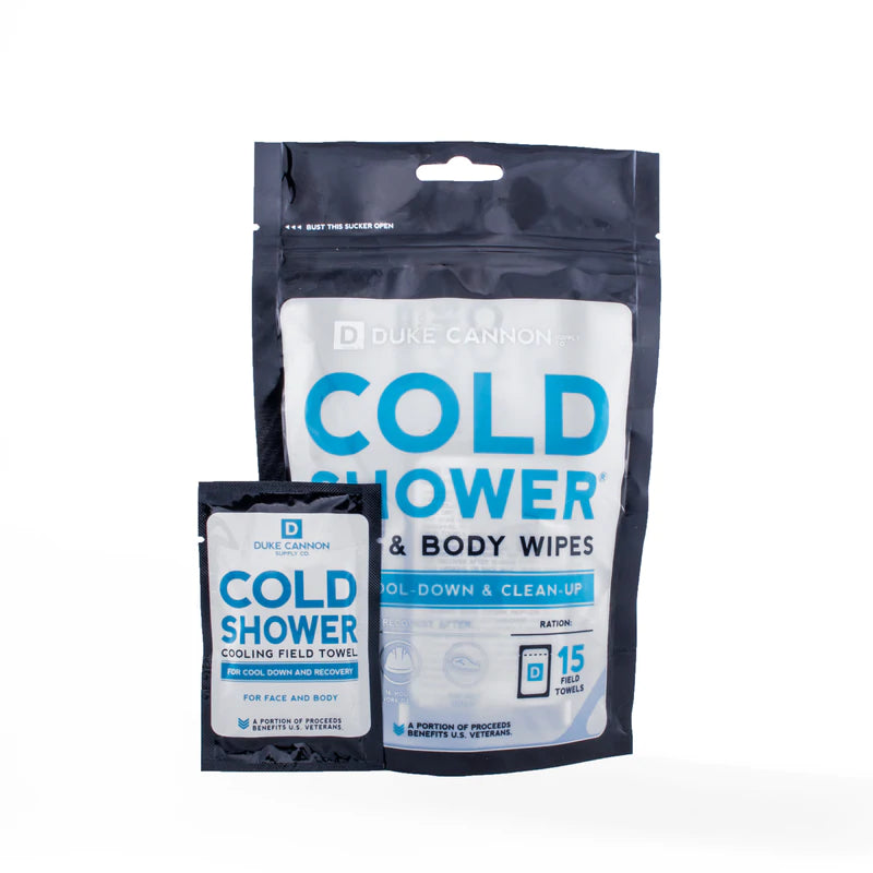 Duke Cannon Supply Co. Cold Shower Face & Body Wipes