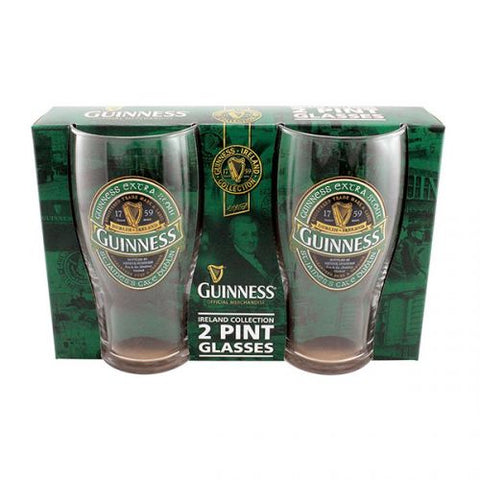 Guinness Ireland Collection Pint Glasses - Set of 2