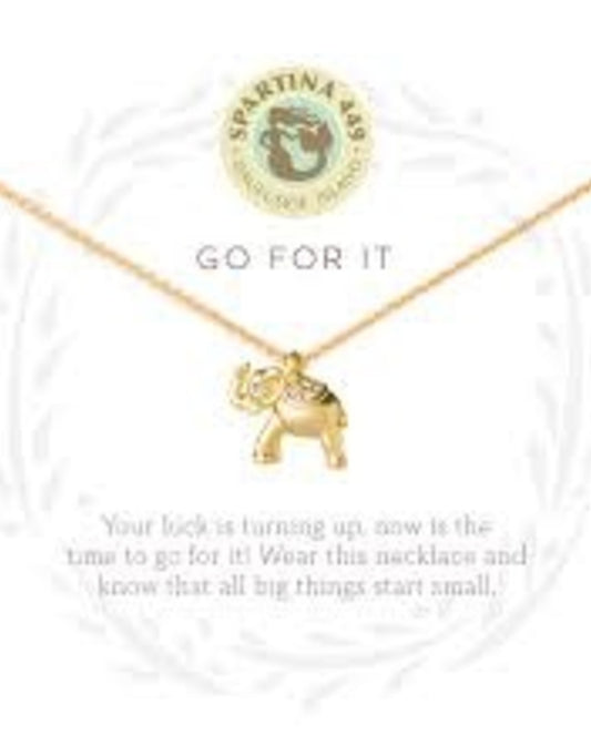 Spartina 449 Sea La Vie Go For It Elephant Necklace